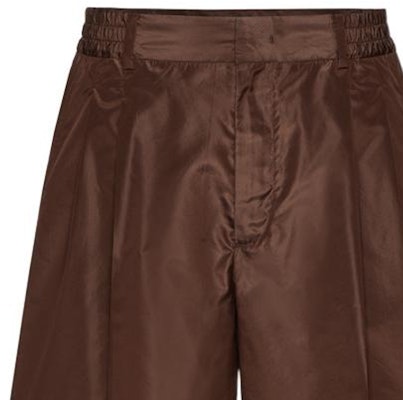 Valentino SS22 Washed Taffeta Shorts Brown XV0RDC168E3E04 Details for Valentino SS22 Washed Taffeta Shorts Brown XV0RDC168E3E04