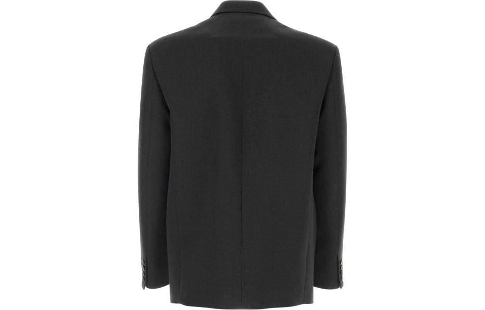 Lookbook Valentino SS23 黑色双排扣V领西装外套 3V3CEE318JM113