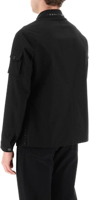 Valentino SS23 Baju Hitam Lengan Panjang dengan Perincian Stud. 2V3CSSC1943-0NO Shop Valentino SS23 Baju Hitam Lengan Panjang dengan Perincian Stud. 2V3CSSC1943-0NO