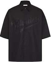 Order Valentino SS23 黑色標誌印花短袖POLO衫 2V3AAD158YH0NO