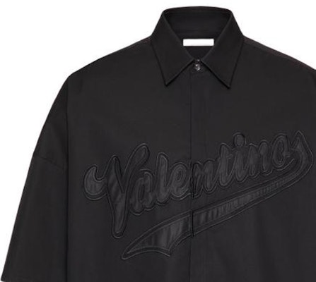 Valentino SS23 Black Polo Shirt with Solid Logo Print. 2V3AAD158YH0NO Details for Valentino SS23 Black Polo Shirt with Solid Logo Print. 2V3AAD158YH0NO