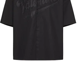 Sizing Valentino SS23 黑色標誌印花短袖POLO衫 2V3AAD158YH0NO
