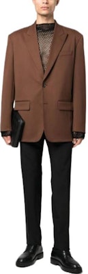 ヴァレンティノ SS23 ブラック ストレートレッグ 隠しジッパー カジュアルパンツ 2V3RB5448EJ-0NO Lookbook ヴァレンティノ SS23 ブラック ストレートレッグ 隠しジッパー カジュアルパンツ 2V3RB5448EJ-0NO