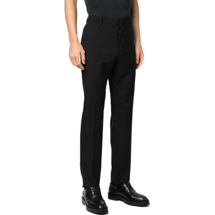 Purchase ヴァレンティノ SS23 ブラック ストレートレッグ 隠しジッパー カジュアルパンツ 2V3RB5448EJ-0NO