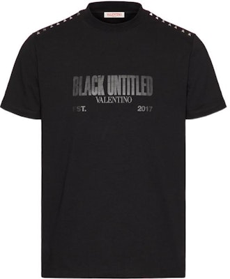 Valentino SS23 Kaos Hitam dengan Logo Print dan Detail Stud. 2V3MG13C9690NO Buy Valentino SS23 Kaos Hitam dengan Logo Print dan Detail Stud. 2V3MG13C9690NO