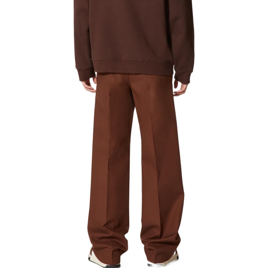 Purchase Valentino 春夏23 棕色宽腿直筒休闲长裤 2V3RBJ418YEK29