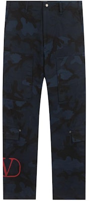 Valentino SS23 迷彩口袋直筒長褲 深藍色 SV3REA405BG-JW7 Order Valentino SS23 迷彩口袋直筒長褲 深藍色 SV3REA405BG-JW7