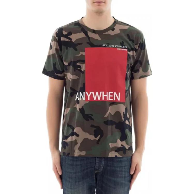 Valentino SS23  Oversized Camouflage Logo Print T-Shirt Dark Green. PV3MG10Q-3M0-F00 圖 3