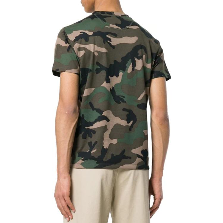 Valentino SS23  Oversized Camouflage Logo Print T-Shirt Dark Green. PV3MG10Q-3M0-F00 圖 5
