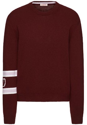 Valentino SS23 紅色條紋拼接圓領毛衣 2V3KC24U95NUZC Order Valentino SS23 紅色條紋拼接圓領毛衣 2V3KC24U95NUZC