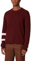 발렌티노 SS23 레드 스트라이프 트림 크루넥 스웨터. 2V3KC24U95NUZC Lookbook 발렌티노 SS23 레드 스트라이프 트림 크루넥 스웨터. 2V3KC24U95NUZC