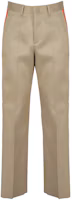 Order Valentino SS23 Straight-Leg Casual Pants with Side Stripes Khaki. 2V3RBJ45928V1V