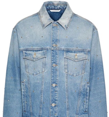 Valentino SS23 蓝色铆钉牛仔夹克 - 长袖纽扣开衫 2V3DC02G93Q558 Details for Valentino SS23 蓝色铆钉牛仔夹克 - 长袖纽扣开衫 2V3DC02G93Q558