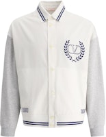 Valentino SS23 White Colorblock Logo Print Button-Up Jacket. 2V3CIM4591R-V2A Valentino SS23 White Colorblock Logo Print Button-Up Jacket. 2V3CIM4591R-V2A