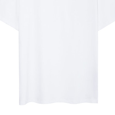 Valentino SS23 白色寬鬆T恤 搭配鉚釘圓領設計 2V3MG08X959-0BO Shop Valentino SS23 白色寬鬆T恤 搭配鉚釘圓領設計 2V3MG08X959-0BO