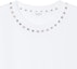 Purchase Valentino SS23 白色寬鬆T恤 搭配鉚釘圓領設計 2V3MG08X959-0BO