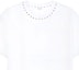Cheap Valentino SS23 白色寬鬆T恤 搭配鉚釘圓領設計 2V3MG08X959-0BO