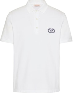 Valentino SS23 Kaos Polo Putih dengan Cetak Logo Huruf. VMH01K954-0BO Buy Valentino SS23 Kaos Polo Putih dengan Cetak Logo Huruf. VMH01K954-0BO