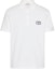 Order Valentino SS23 Kaos Polo Putih dengan Cetak Logo Huruf. VMH01K954-0BO