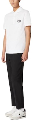 Valentino SS23 White Polo Shirt with Letter Logo Print. VMH01K954-0BO Purchase Valentino SS23 White Polo Shirt with Letter Logo Print. VMH01K954-0BO