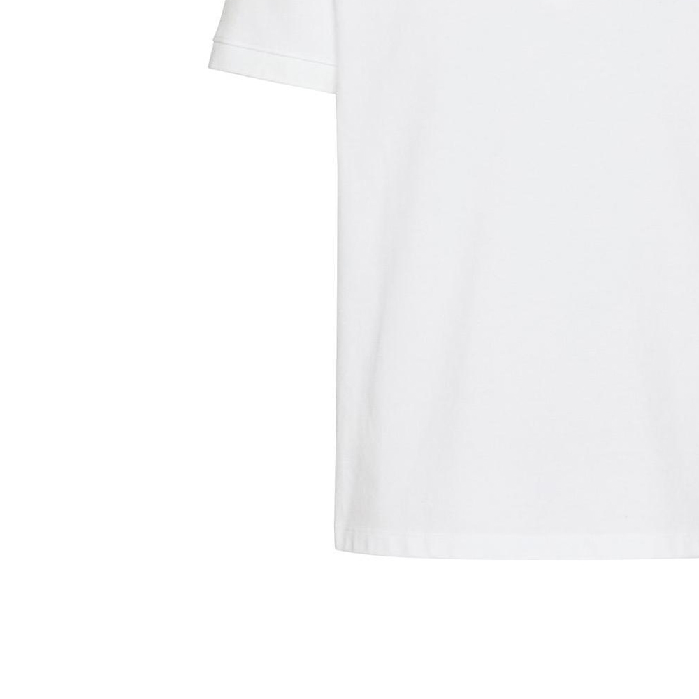 Sizing Valentino SS23 Kaos Polo Putih dengan Cetak Logo Huruf. VMH01K954-0BO