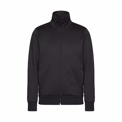 Valentino SS23 Black High-Neck Zip-Up Casual Jacket 2V3MF25D95A0NO