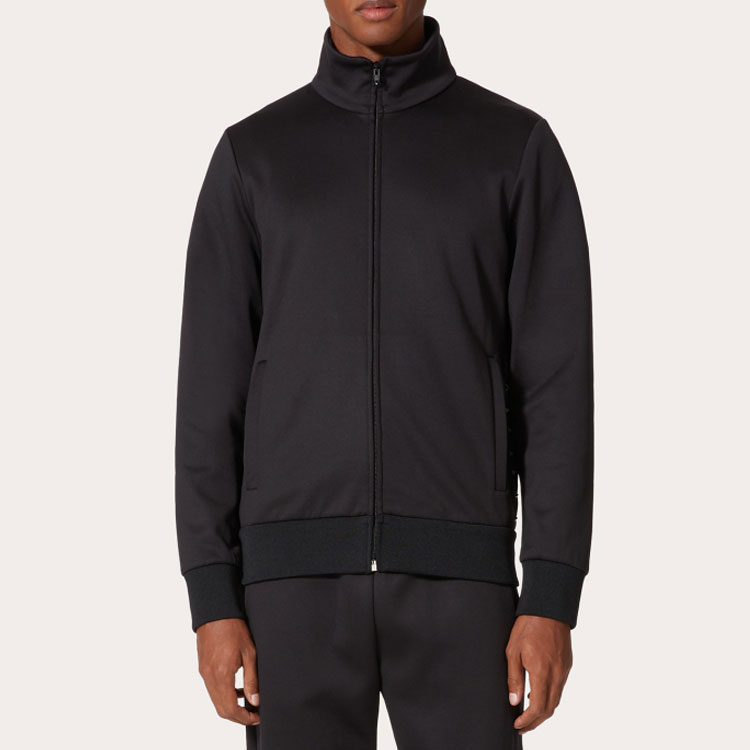 Valentino SS23 Black High-Neck Zip-Up Casual Jacket 2V3MF25D95A0NO 圖 3