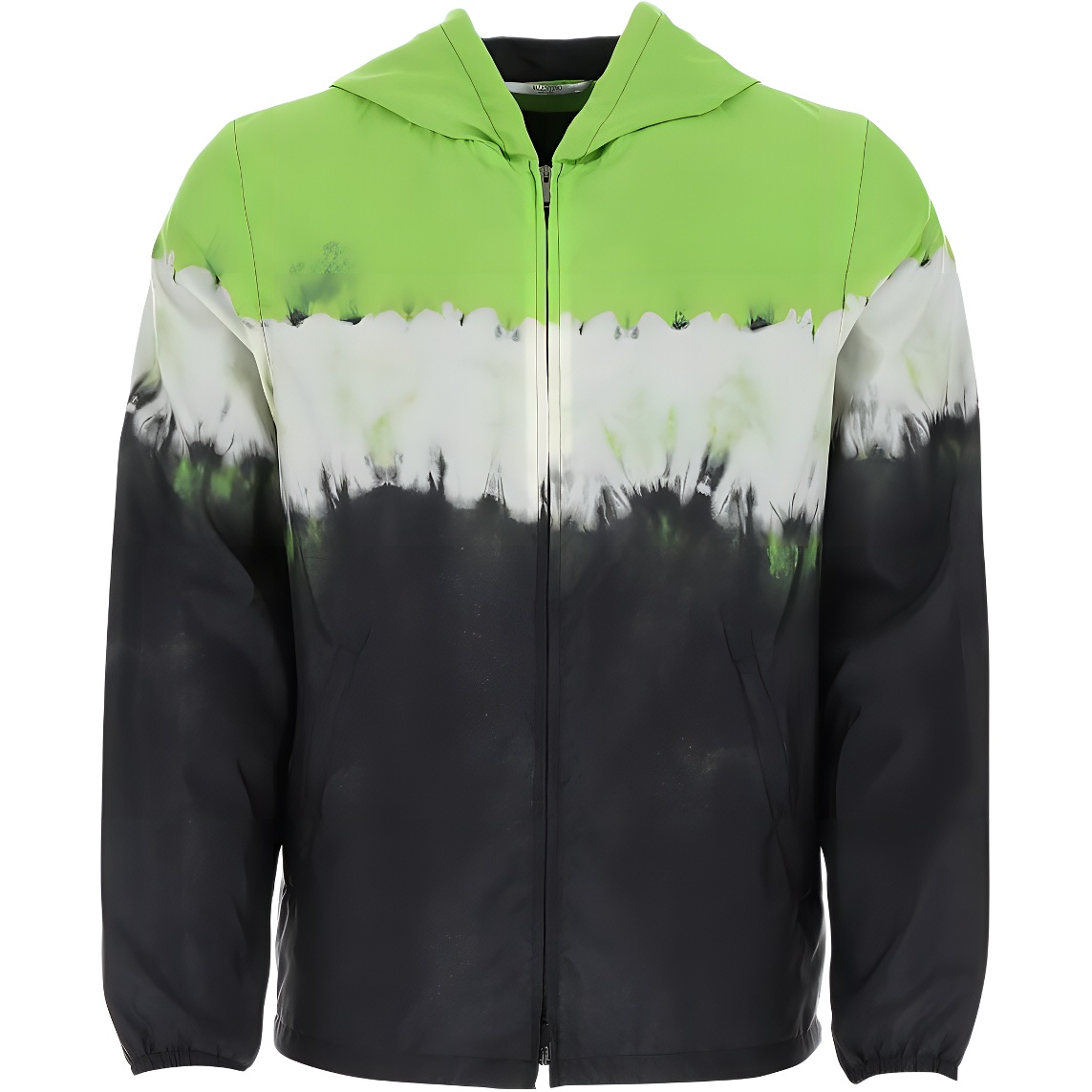 Valentino SS23 Color-Block Zip Jacket Green Menswear UV3CI3556DTA6B