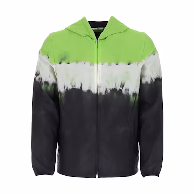 Valentino SS23 Color-Block Zip Jacket Green Menswear UV3CI3556DTA6B