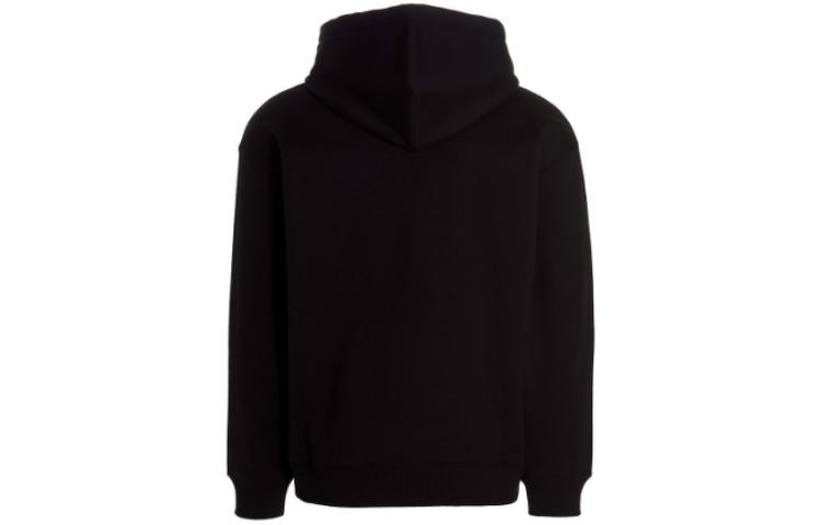 Lookbook Valentino Hoodie Hitam Cetak Huruf SS23 Pullover Sweater Lengan Panjang 2V3MF15P96Q-0NO