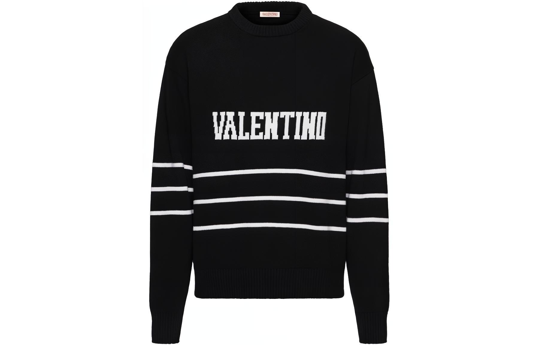 Order Valentino SS23 Logo 編織毛衣 黑色 2V3KC23N94V-0NA