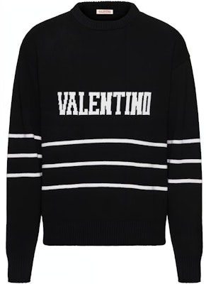 Valentino SS23 Logo 編織毛衣 黑色 2V3KC23N94V-0NA Order Valentino SS23 Logo 編織毛衣 黑色 2V3KC23N94V-0NA