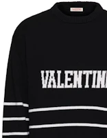 Details for Valentino SS23 Logo Intarsia Pullover Sweater Black 2V3KC23N94V-0NA