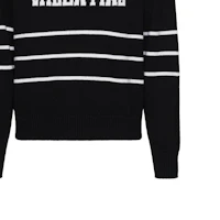 Sizing Valentino SS23 Logo Intarsia Pullover Sweater Black 2V3KC23N94V-0NA