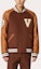 Lookbook ヴァレンティノ SS23 ロゴ パッチワーク カラーブロック ベースボールジャケット ブラウン. 2V3CIM17912V0H