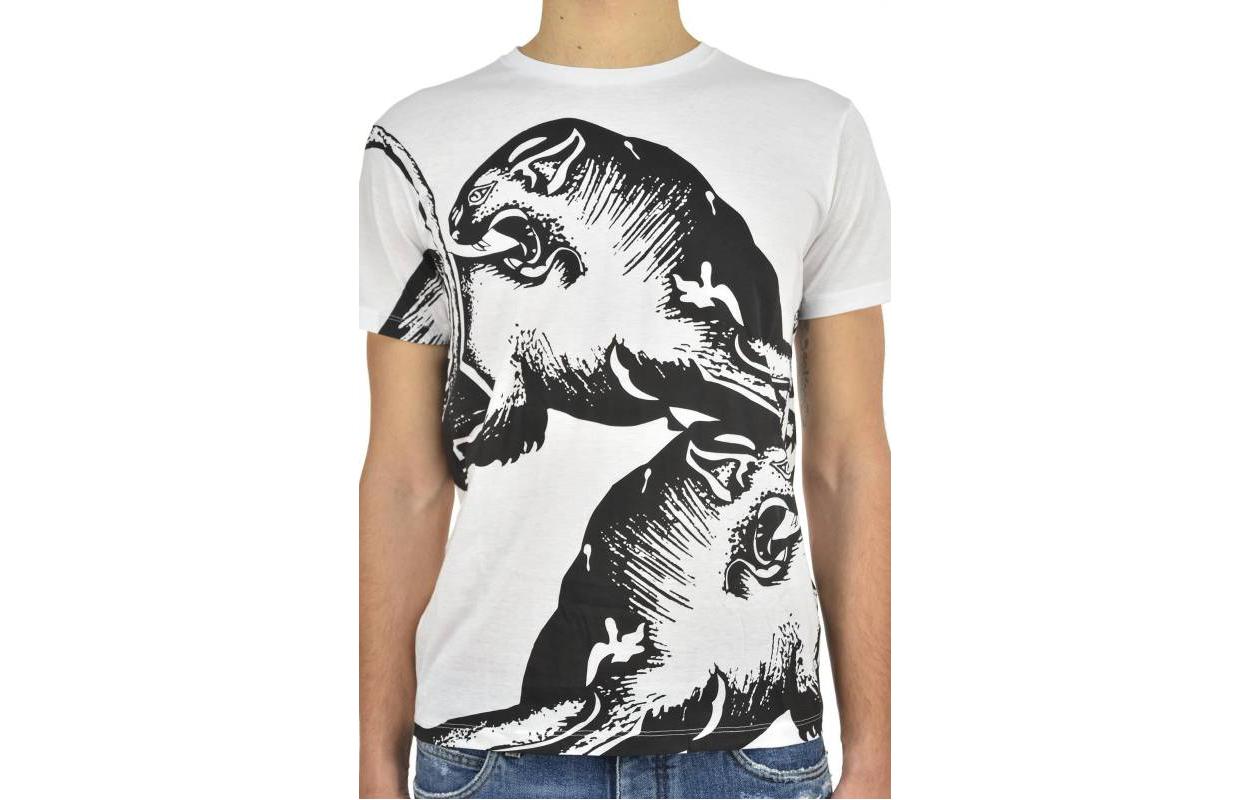 Buy Valentino SS23 Printed Crew Neck Short Sleeve T-Shirt White  T-Shirt. MV0MG08F3MH0BO