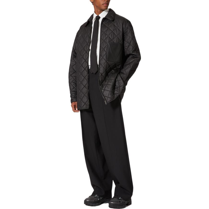 Purchase Valentino 春夏23黑色菱格纹衬衫夹克 2V3CLH3691D0NO