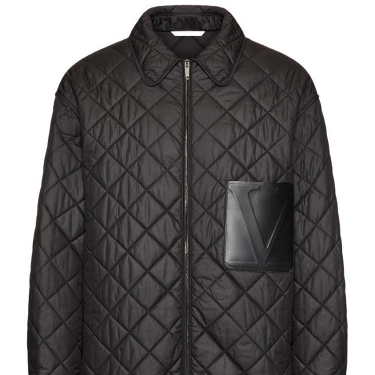 Details for Valentino 春夏23黑色菱格纹衬衫夹克 2V3CLH3691D0NO