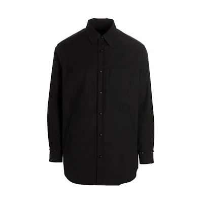 Valentino SS23 Solid Black Single-Breasted Long Sleeve Jacket 2V3CIF017VL-0NO