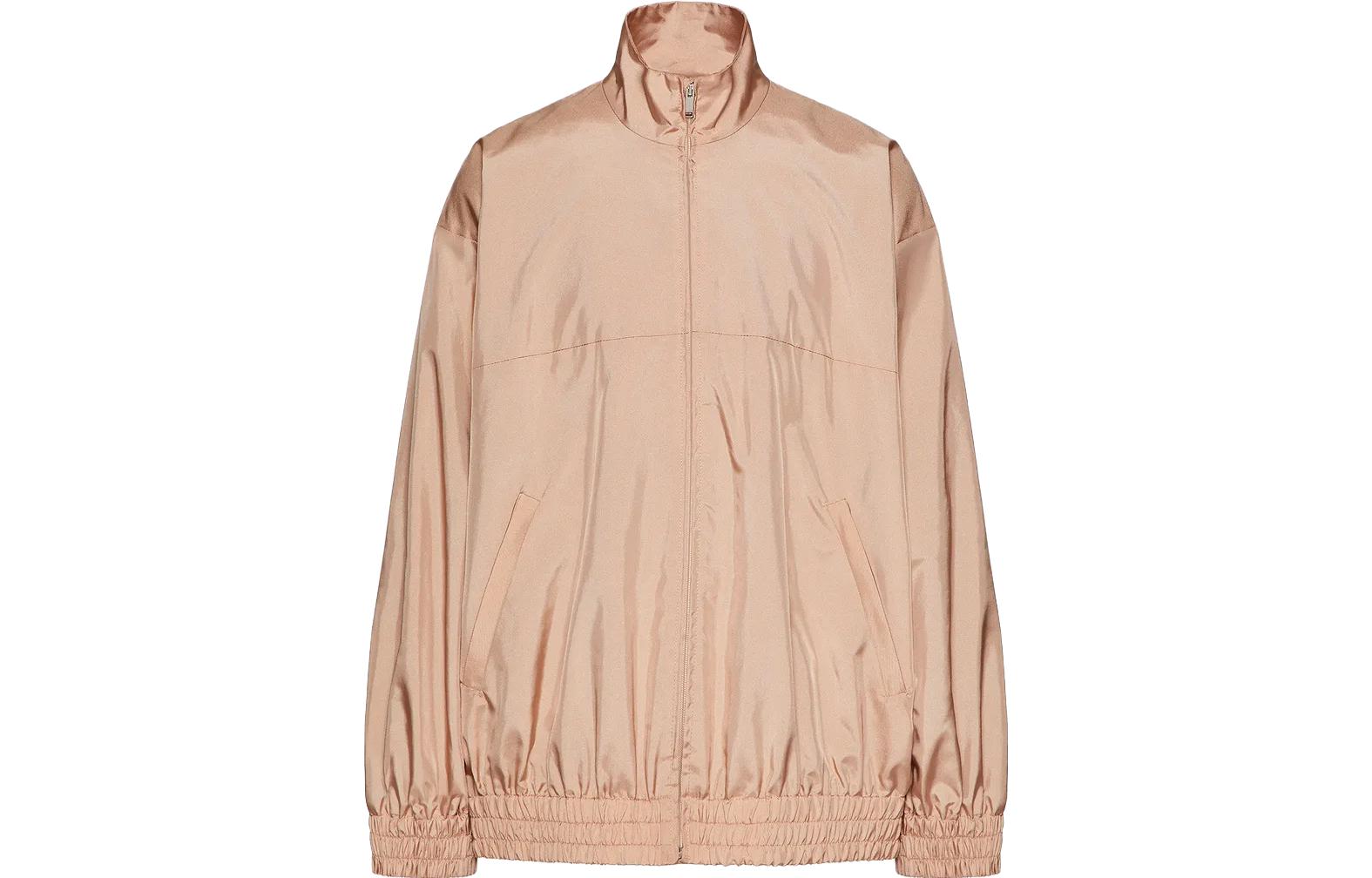 Valentino SS23 Solid Color Stand Collar Long Sleeve Jacket Beige Men 2V0CIN508J5-S69