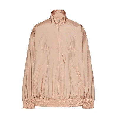 Valentino SS23 Solid Color Stand Collar Long Sleeve Jacket Beige Men 2V0CIN508J5-S69