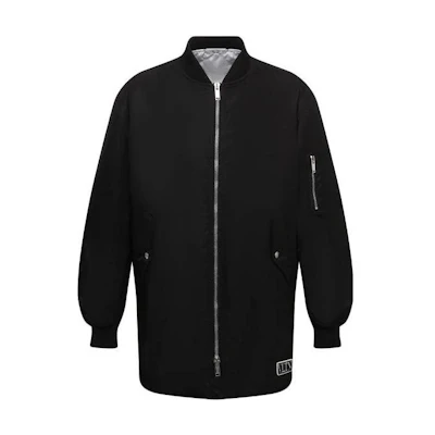 Valentino SS23 Solid Color Zip-Up Jacket Black UV0CII202KP