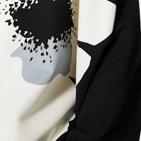 Valentino SS24 花卉印花黑色寬鬆版圓領汗衫。 4V0MF27MA1WYSW Details for Valentino SS24 花卉印花黑色寬鬆版圓領汗衫。 4V0MF27MA1WYSW