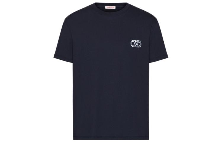 Valentino SS24  Letter Logo Crewneck Casual T-Shirt. 4V3MG10V9LJ