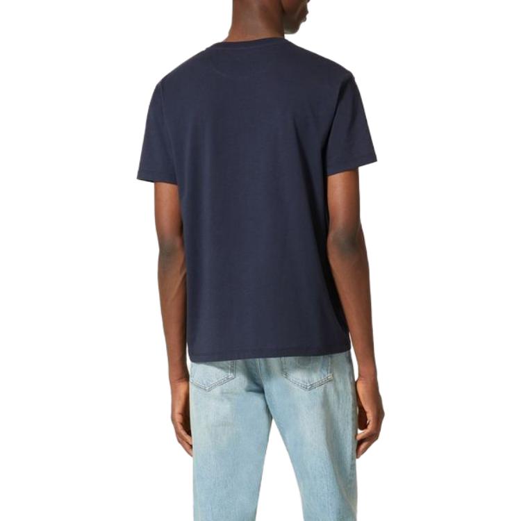 Shop 발렌티노 SS24 레터 로고 크루넥 캐주얼 티셔츠. 4V3MG10V9LJ