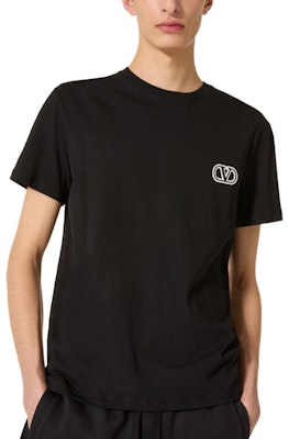 华伦天奴 SS24 字母标志圆领休闲T恤。 4V3MG10V9LJ 1