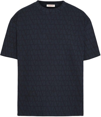 Valentino SS24 Camiseta Azul Marino Logo Estampado Corte Relajado. 5V3MG14Y9KC-YE6 Order Valentino SS24 Camiseta Azul Marino Logo Estampado Corte Relajado. 5V3MG14Y9KC-YE6