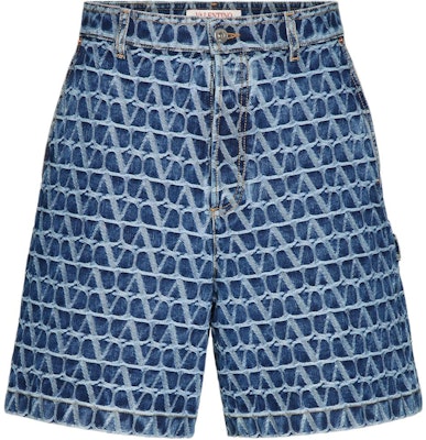 Valentino SS24 Logo Print Denim Shorts for Men - Dark Blue. 5V3DD03DA9E558 Buy Valentino SS24 Logo Print Denim Shorts for Men - Dark Blue. 5V3DD03DA9E558