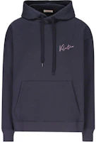 Valentino SS24 Logo Print Oversized Hoodie Navy Blue - VMF25RAE4598 Valentino SS24 Logo Print Oversized Hoodie Navy Blue - VMF25RAE4598