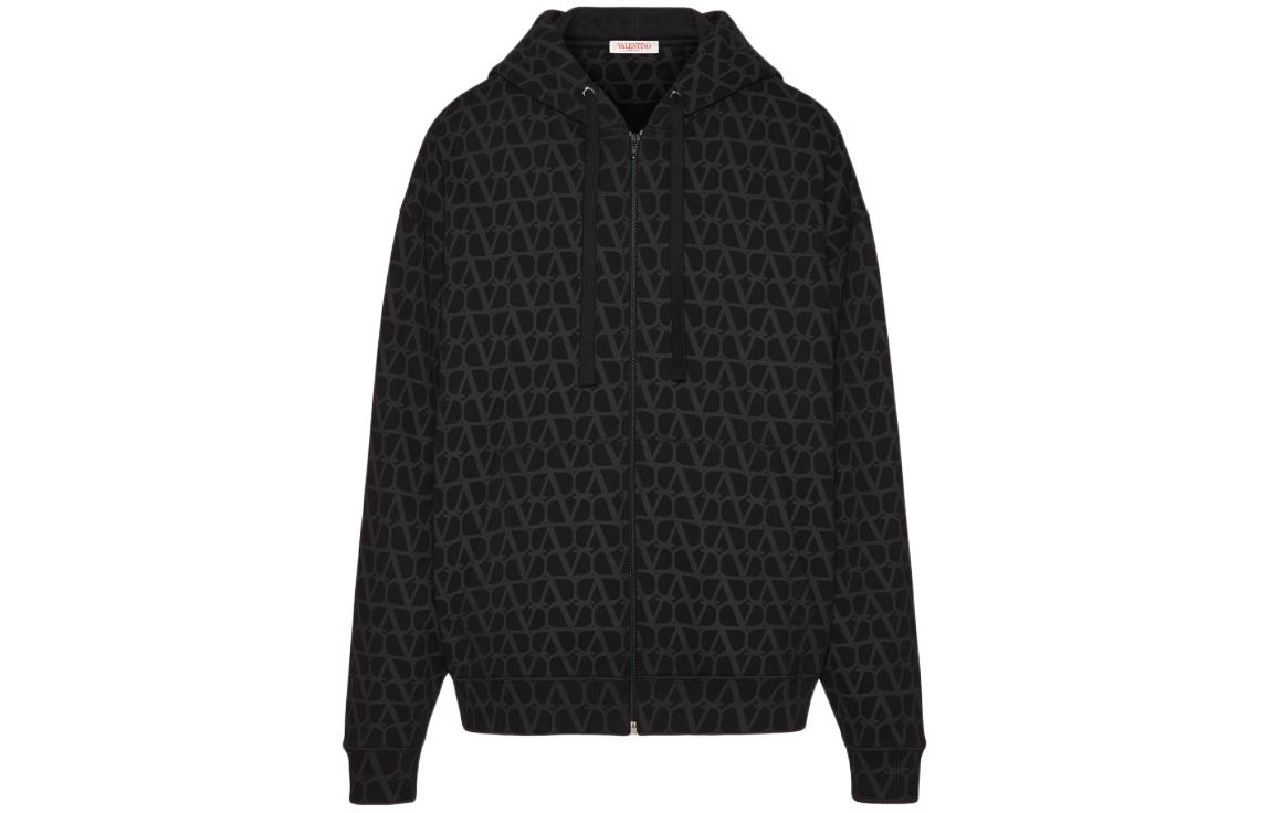 Valentino SS24 V-Logo Print Oversized Sweatshirt Black 4V3MF27K9VUMXM 圖 2